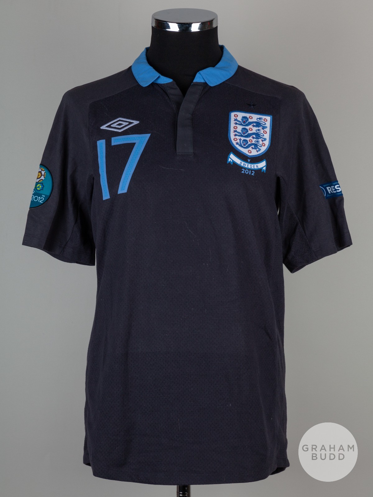 Segunda equipación de Inglaterra 2012