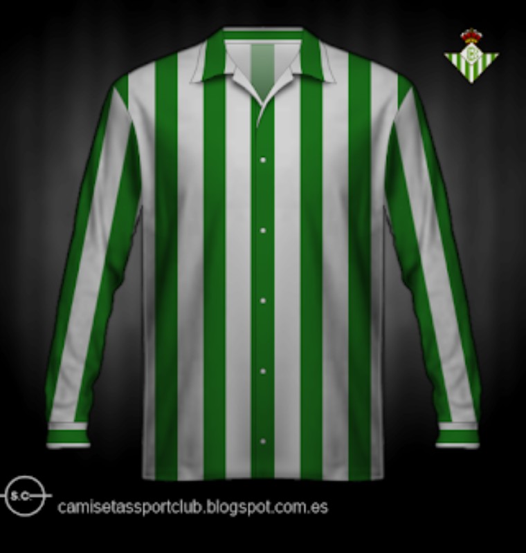 Primera equipación de Real Betis 53-54