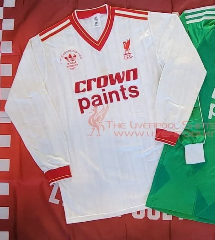 Equipación especial de LiverpoolFC 86-87