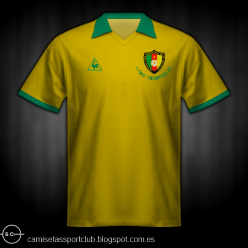 Segunda equipación de Camerún 1982
