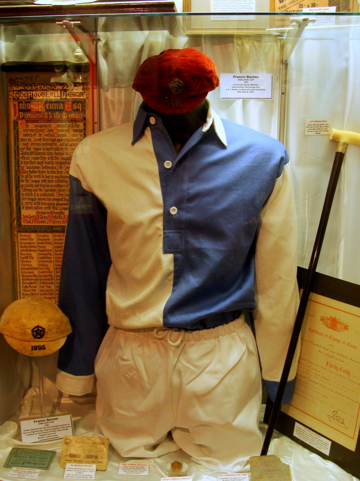 Primera equipación de LiverpoolFC 1892-93