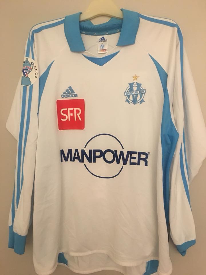 Primera equipación de Olympique de Marsella 01-02