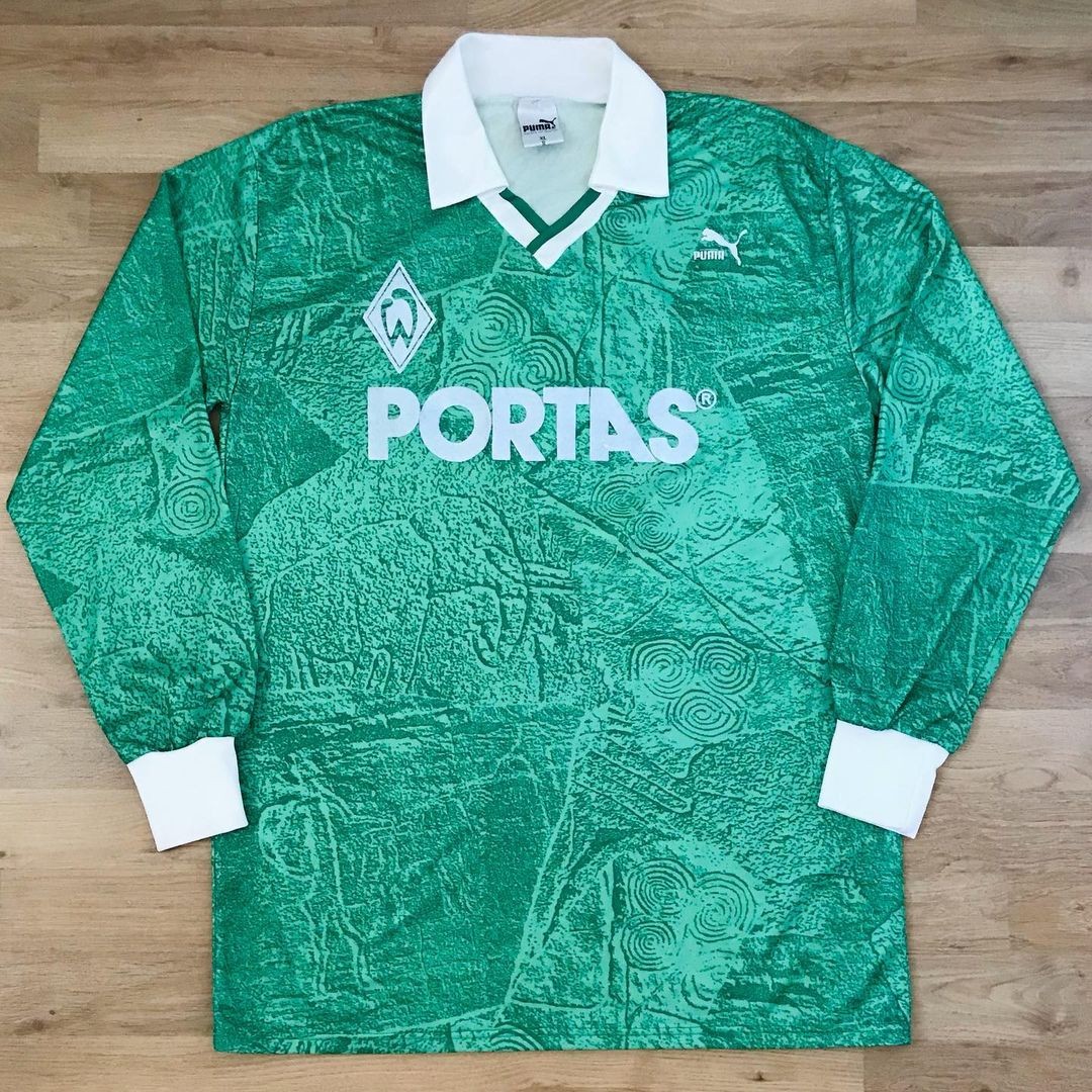Segunda equipación de Werder Bremen 89-90