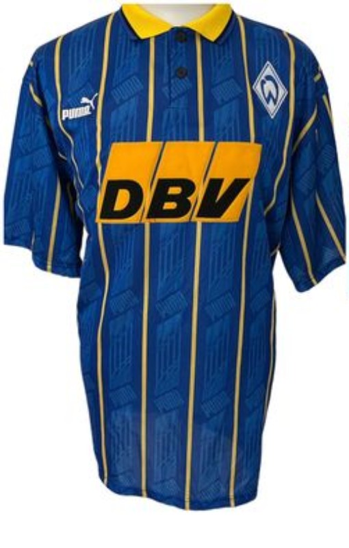 Segunda equipación de Werder Bremen 95-96