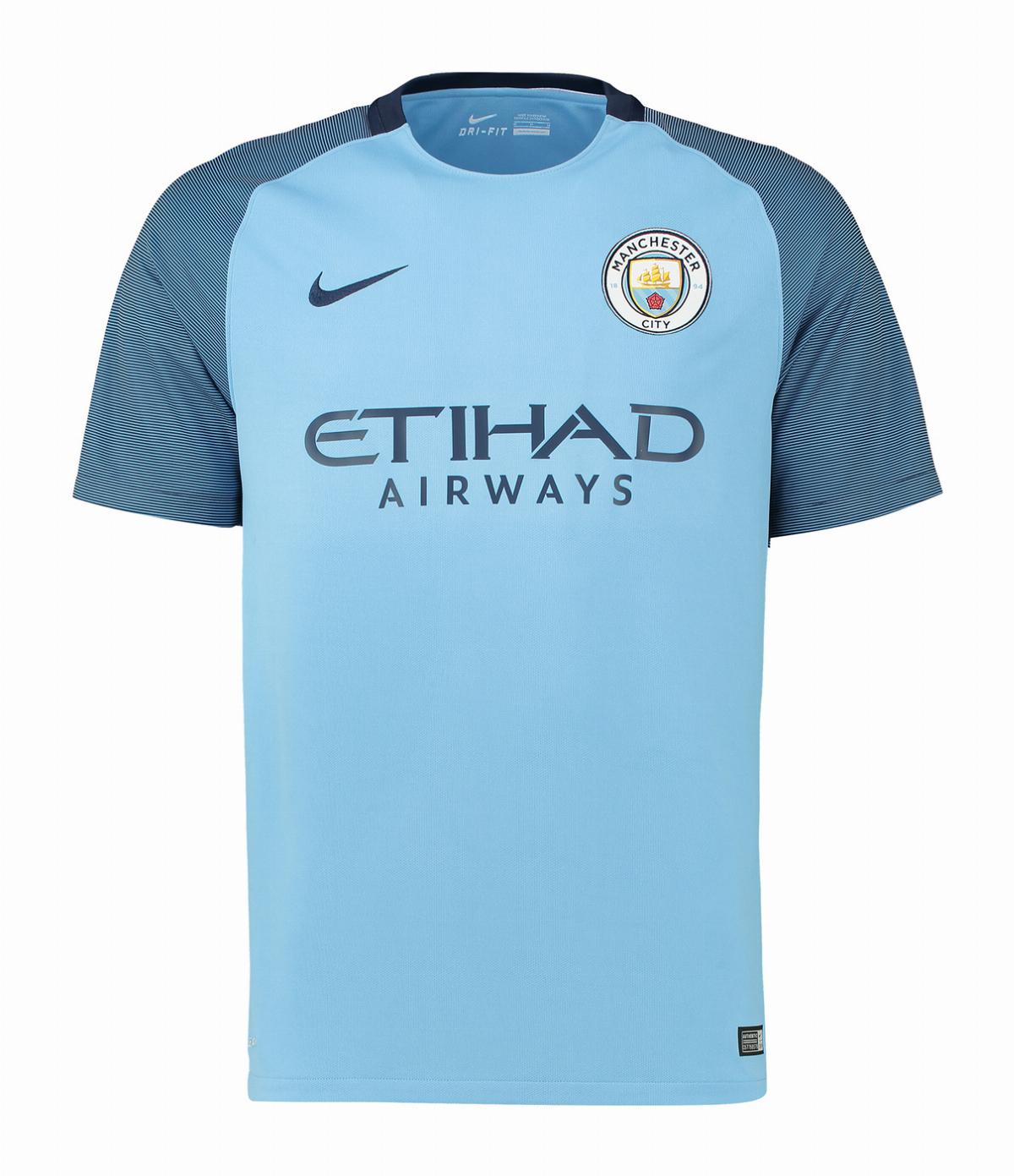Primera equipación de Man City 16-17
