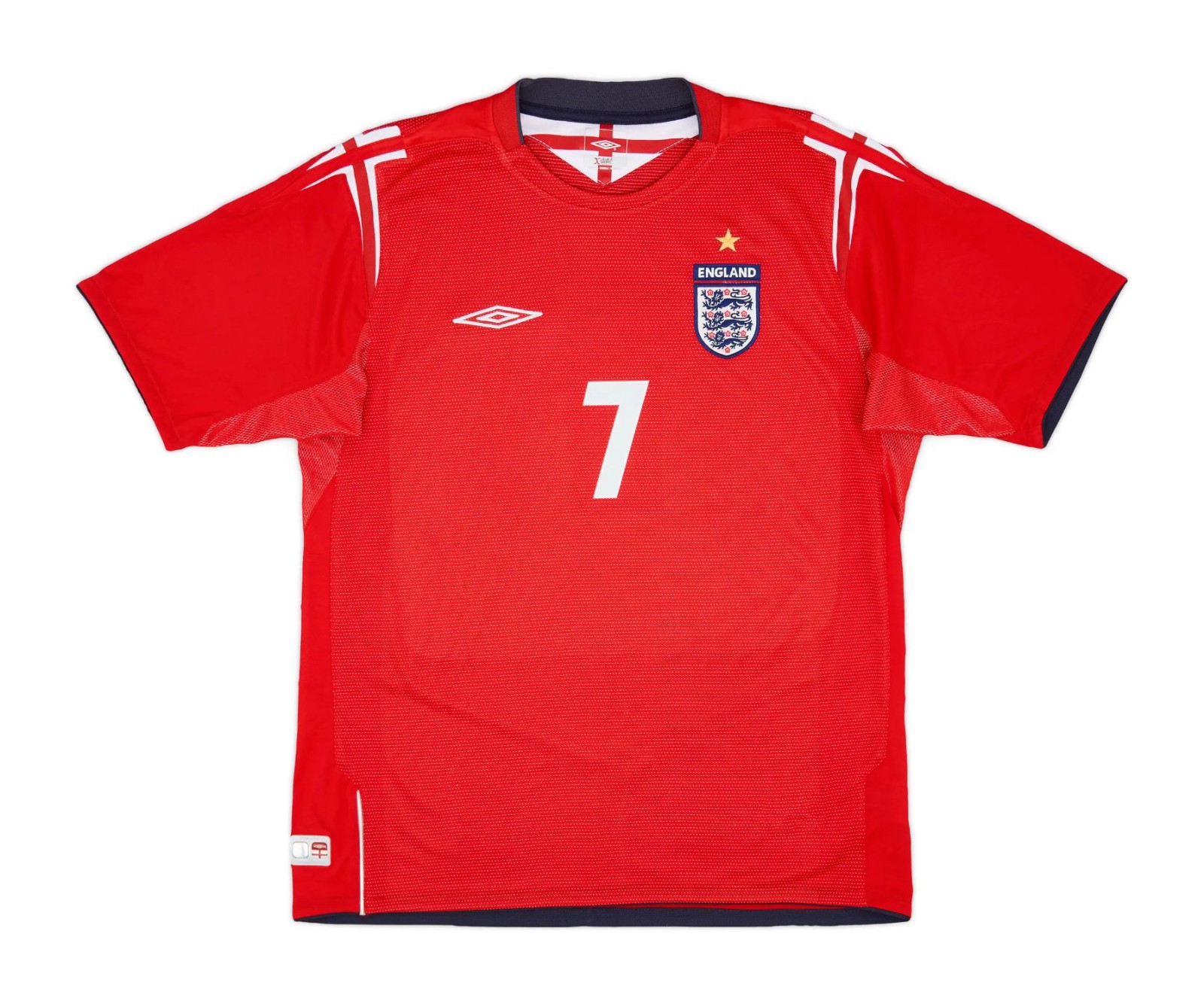 Segunda equipación de Inglaterra 2004