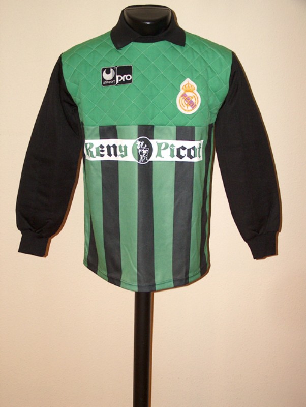 Equipación de portero de Real Madrid 89-90