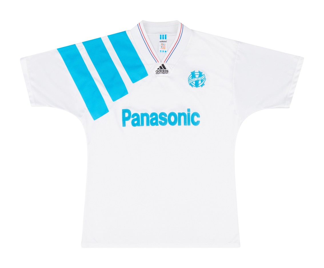 Primera equipación de Olympique de Marsella 92-93