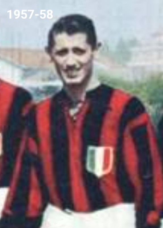 Primera equipación de Milan 57-58