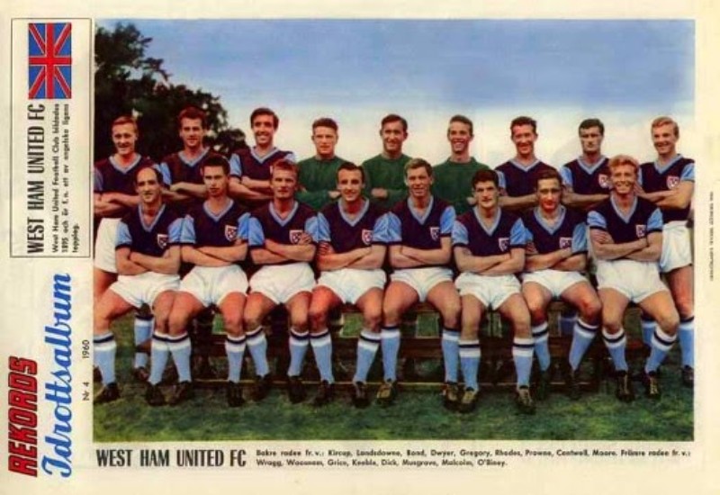 Primera equipación de West Ham United 59-60