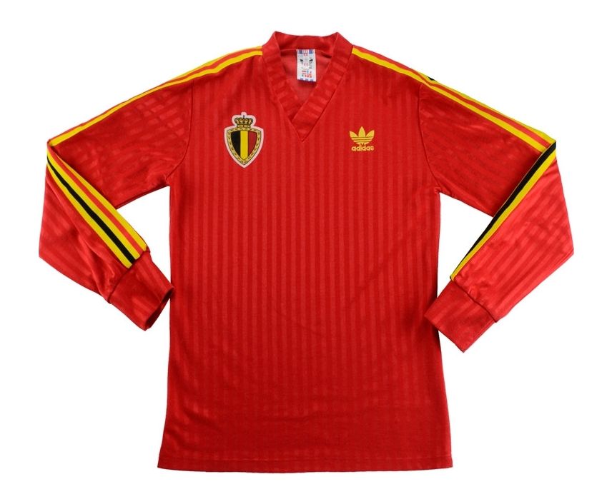 Primera equipación de Bélgica 1990