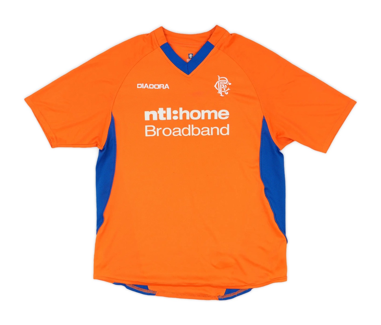 Segunda equipación de Glasgow Rangers 02-03