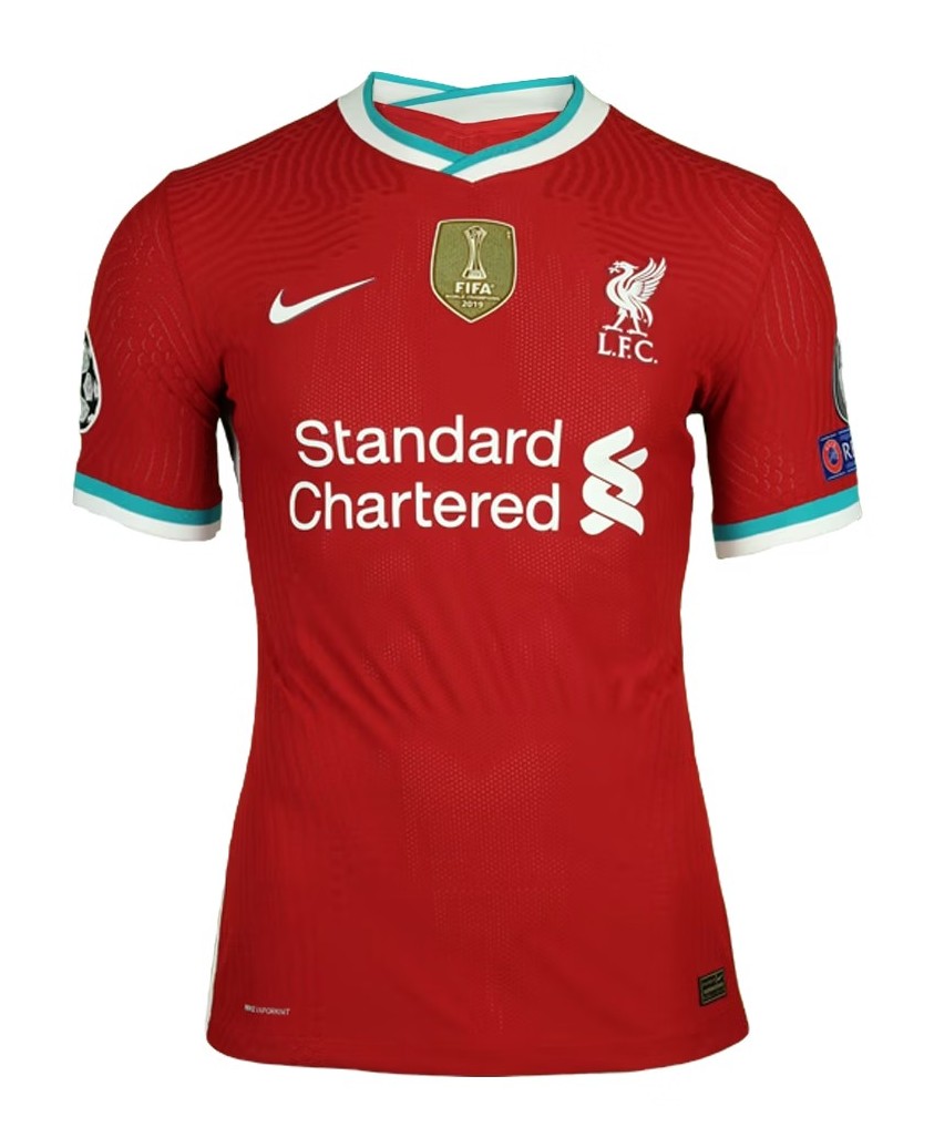 Primera equipación de LiverpoolFC 20-21