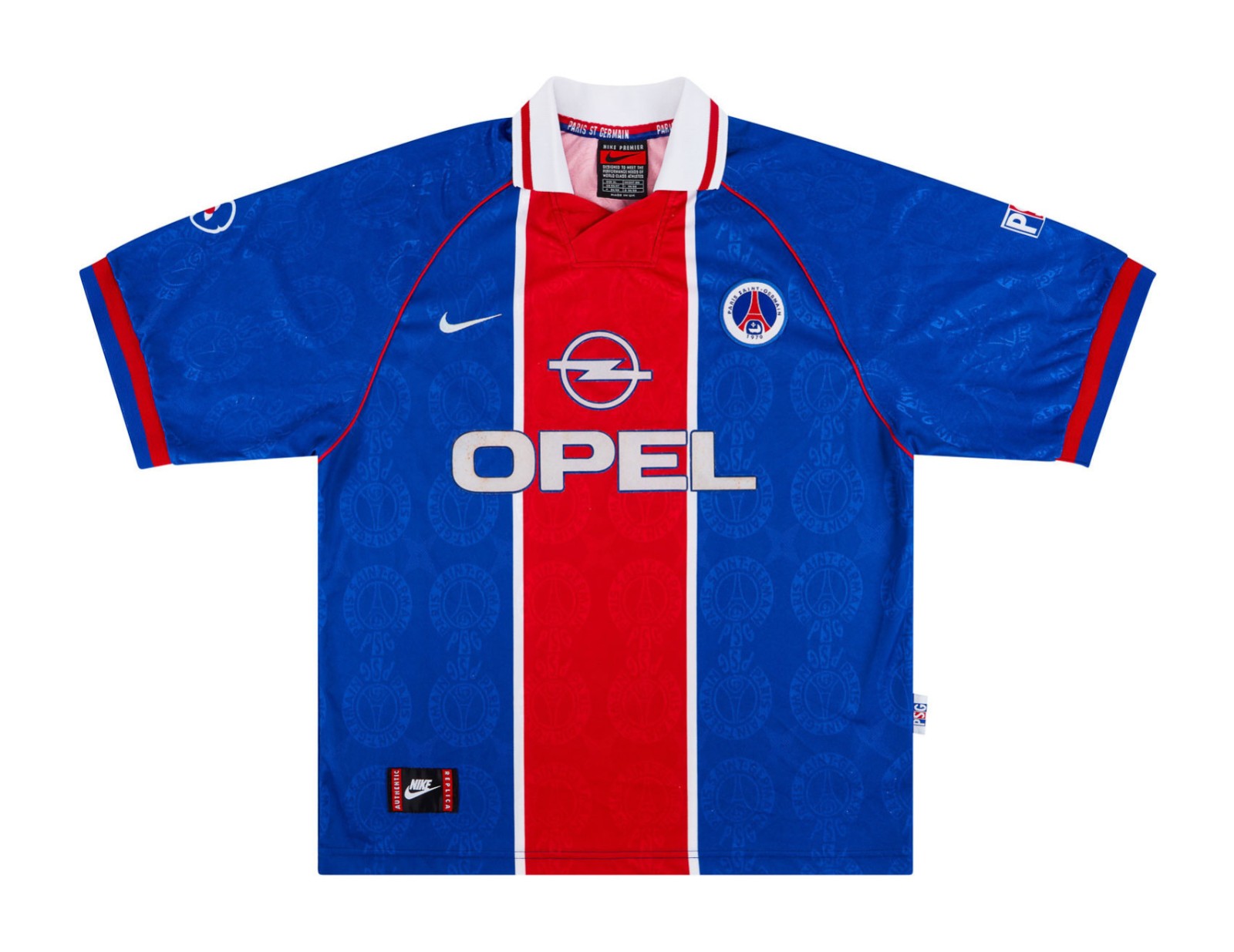 Primera equipación de Paris Saint-Germain 96-97