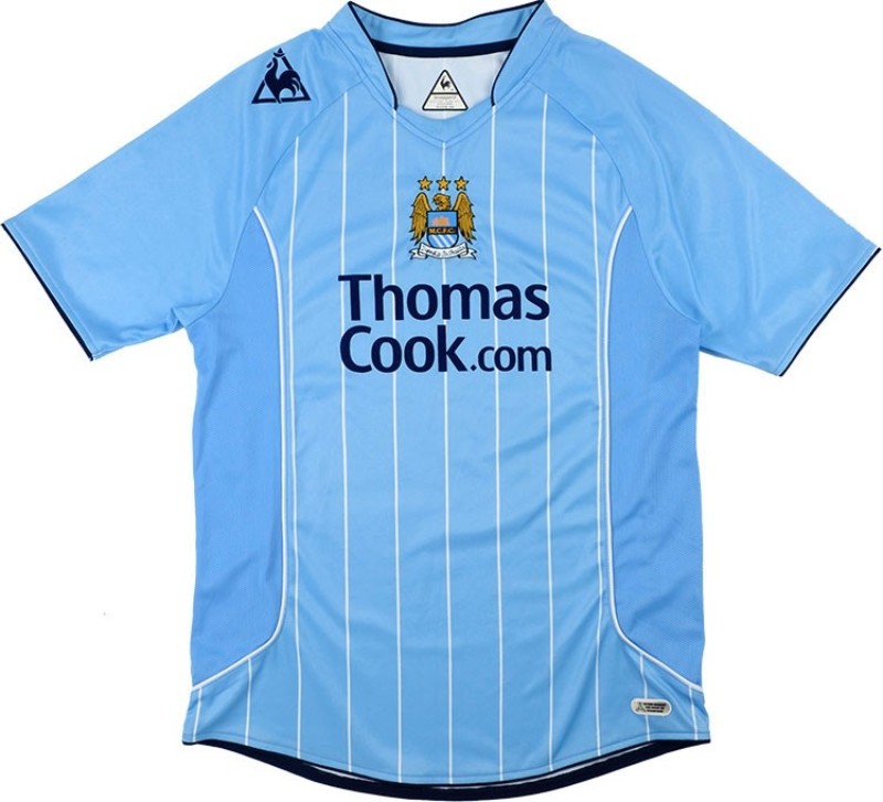 Primera equipación de Man City 07-08