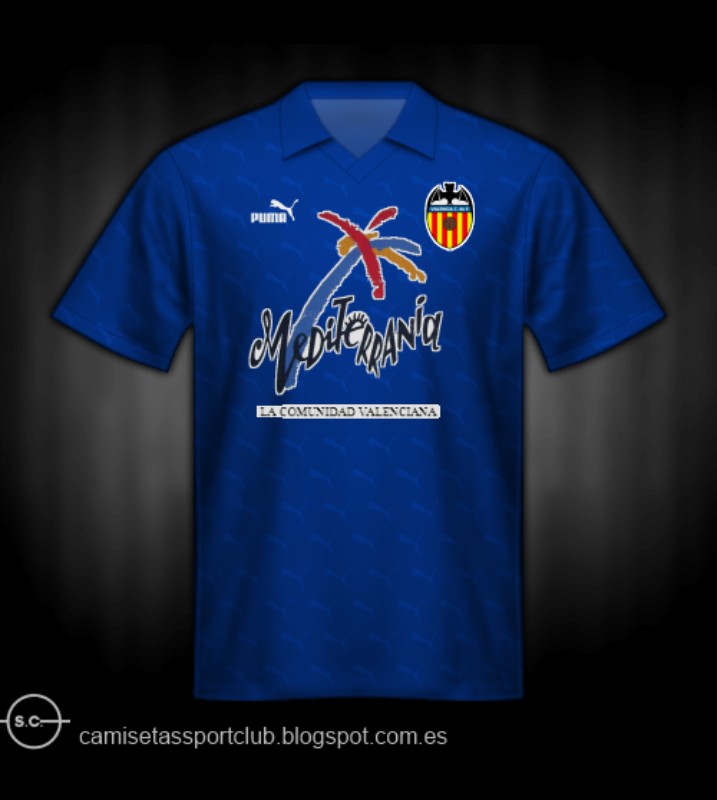 Tercera equipación de Valencia 92-93