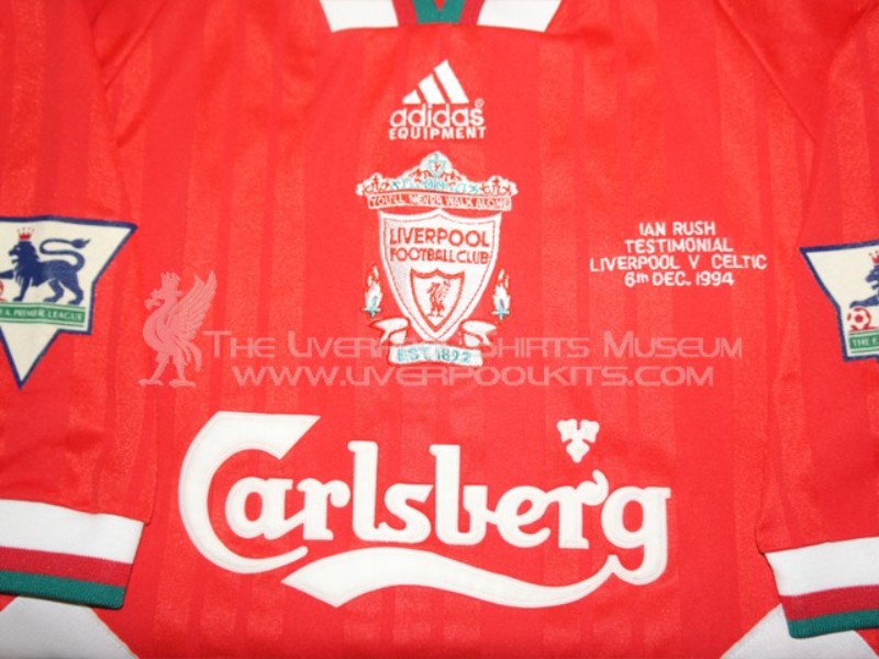 Primera equipación de LiverpoolFC 94-95