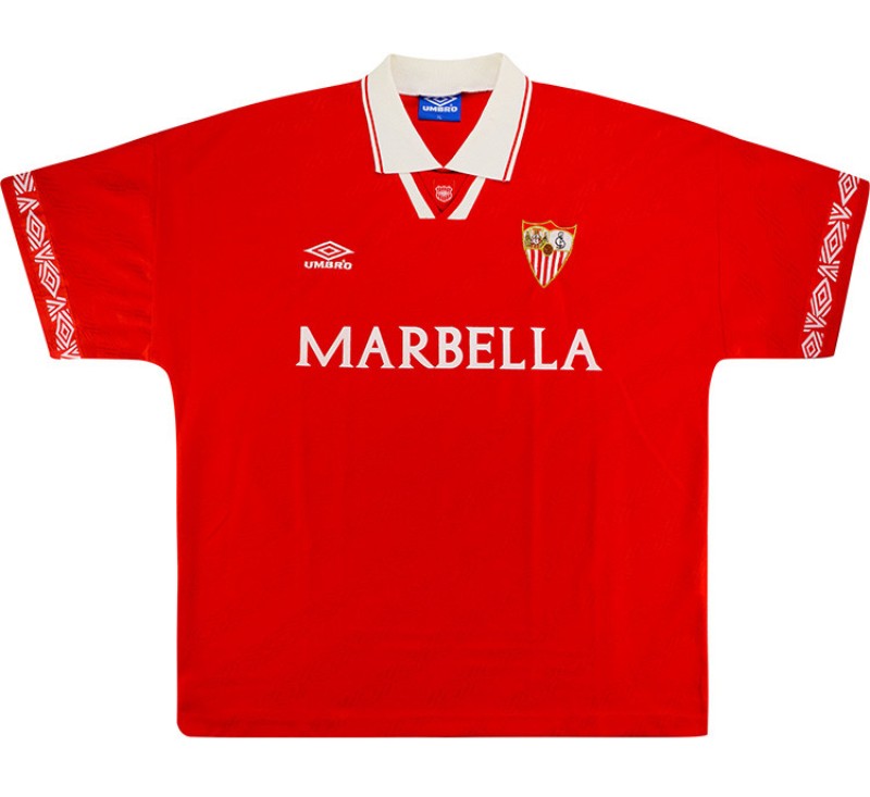 Segunda equipación de Sevilla FC 95-96