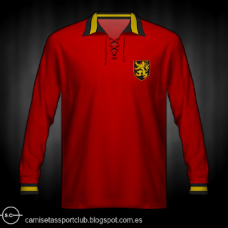 Primera equipación de Bélgica 1934