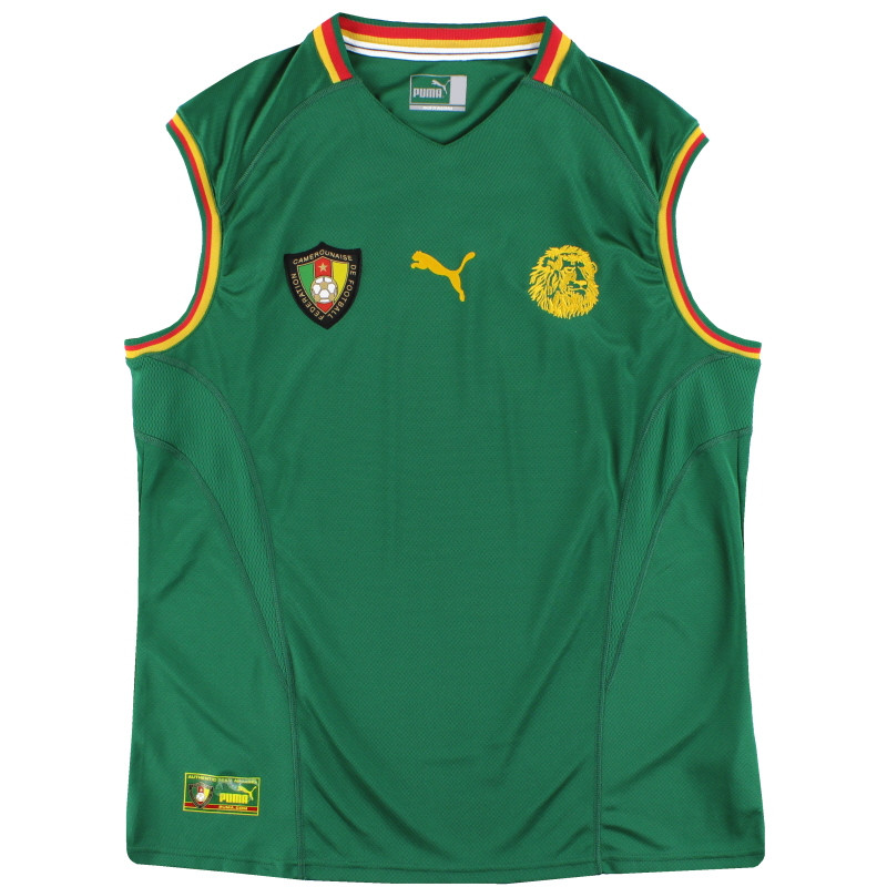 Primera equipación de Camerún 2002