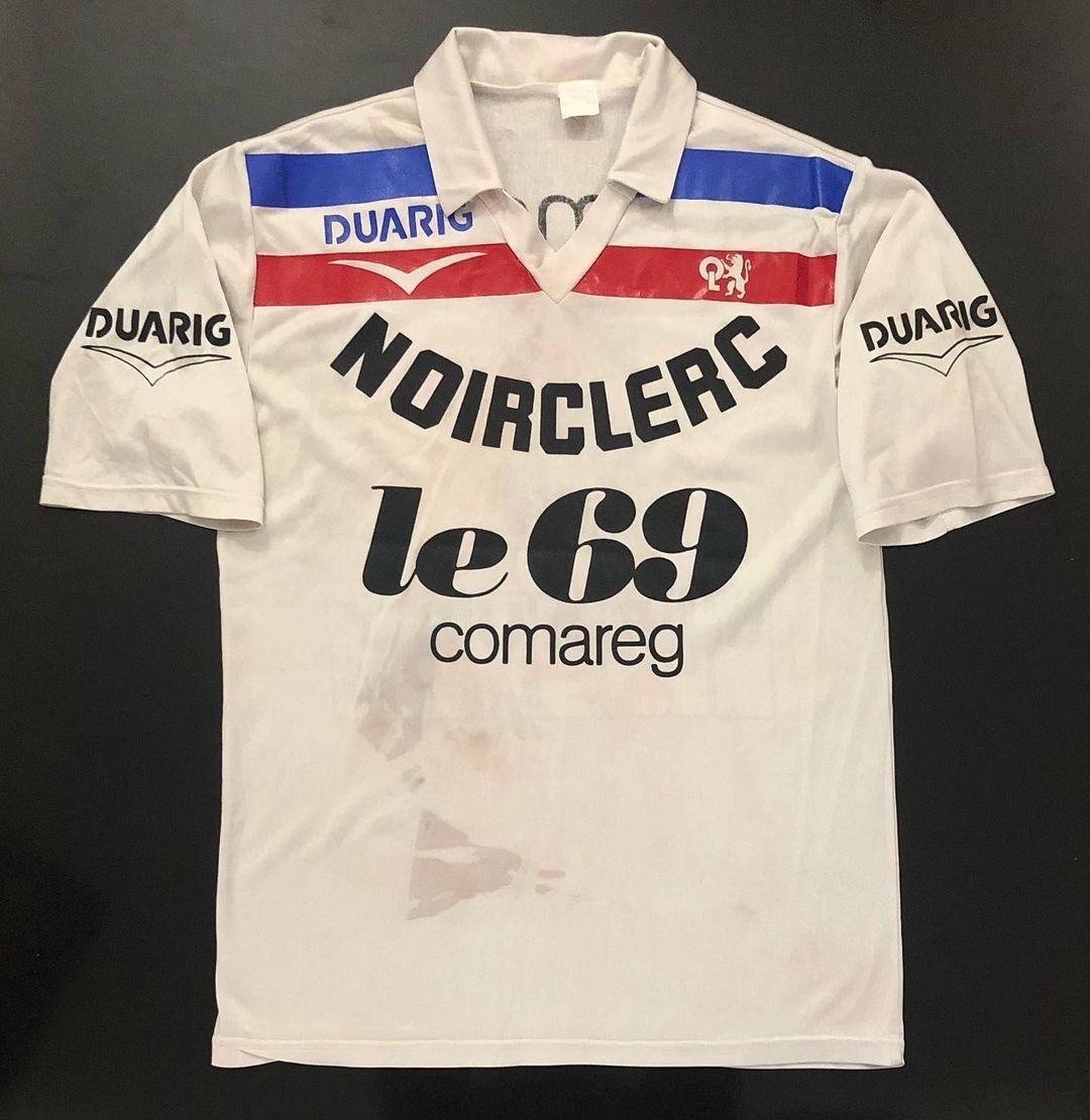 Segunda equipación de Olympique de Lyon 88-89