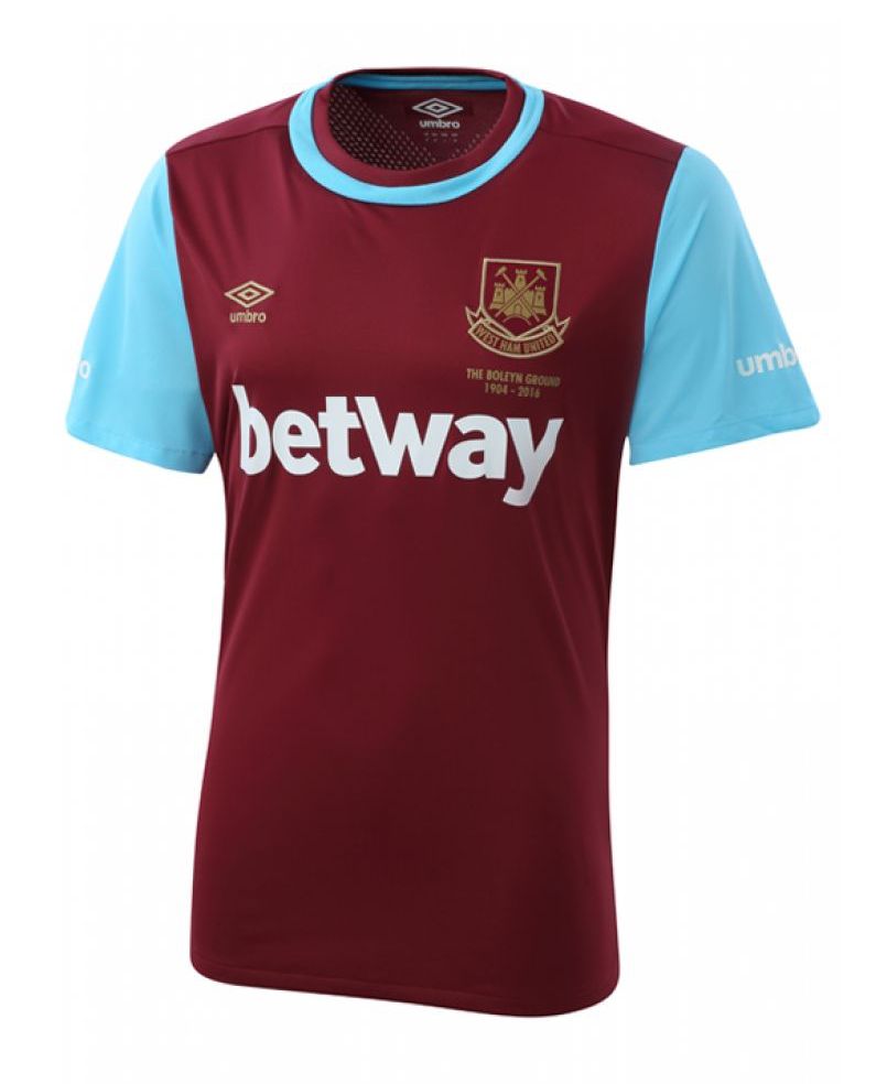 Primera equipación de West Ham United 15-16