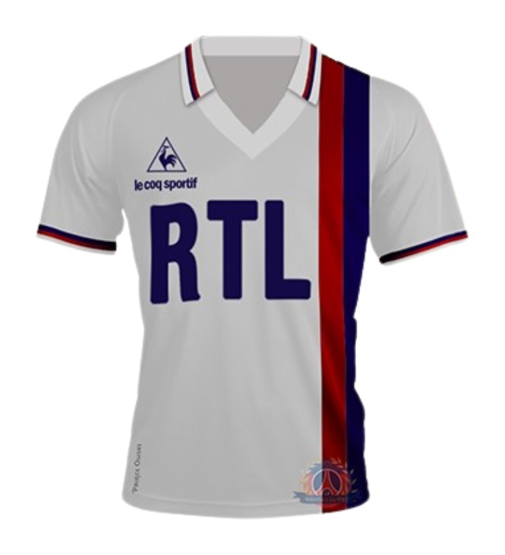 Primera equipación de Paris Saint-Germain 84-85