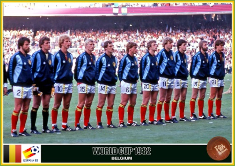 Equipación especial de Bélgica 1982