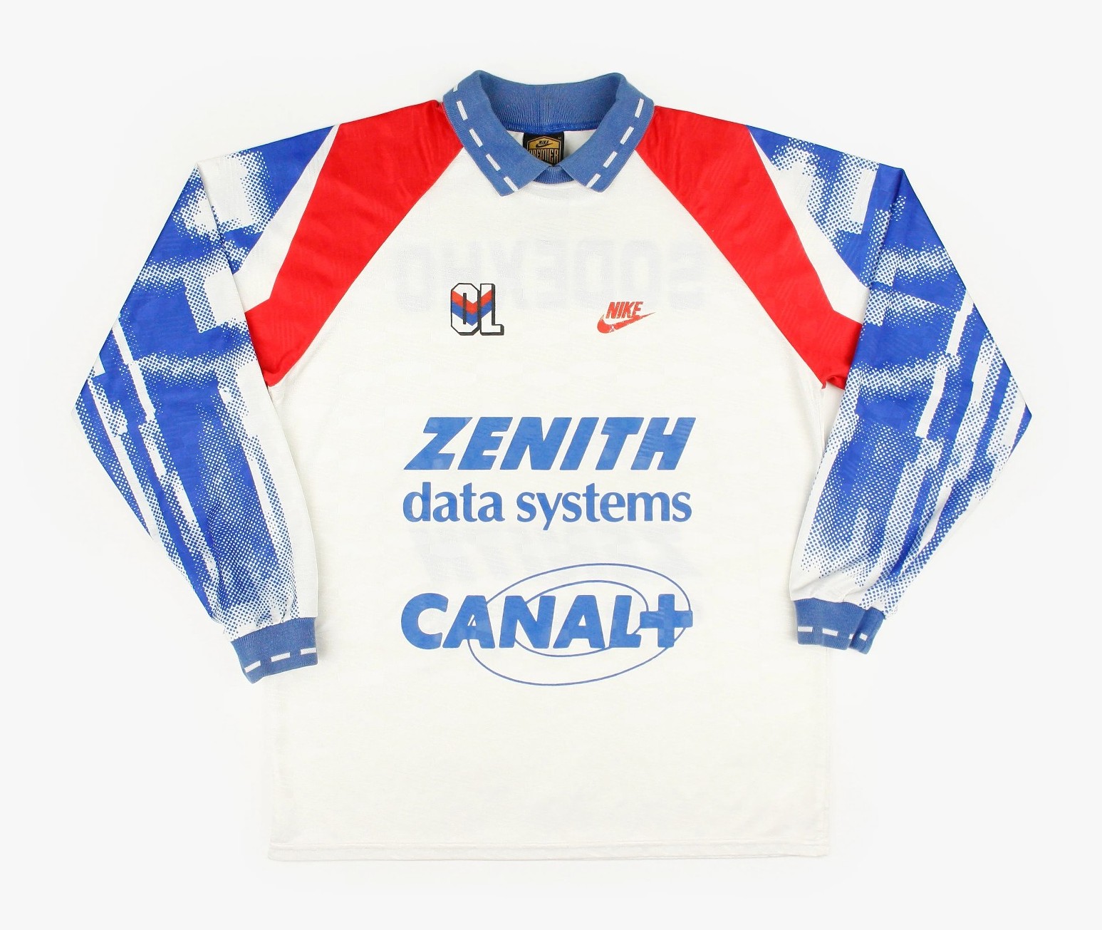 Primera equipación de Olympique de Lyon 92-93