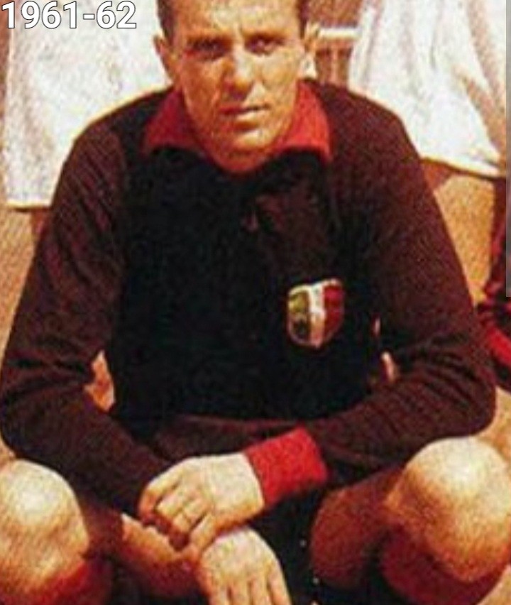 Equipación de portero de Milan 61-62
