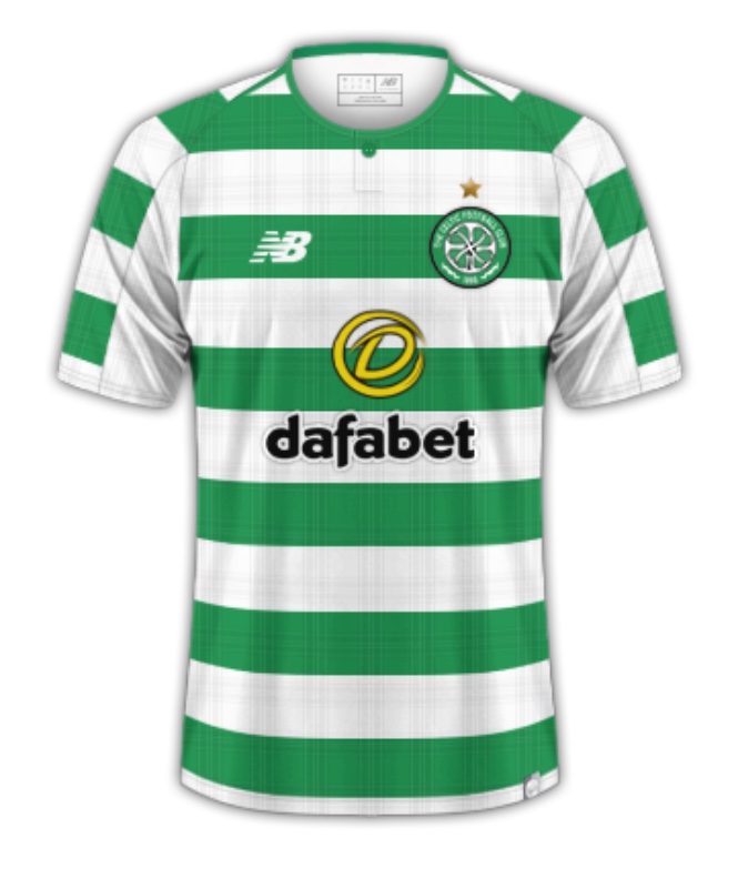 Primera equipación de Celtic 18-19