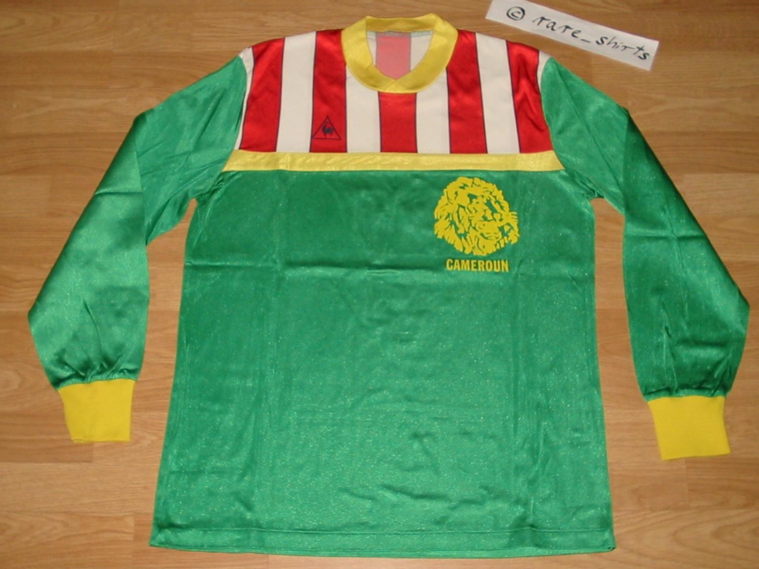 Primera equipación de Camerún 1986