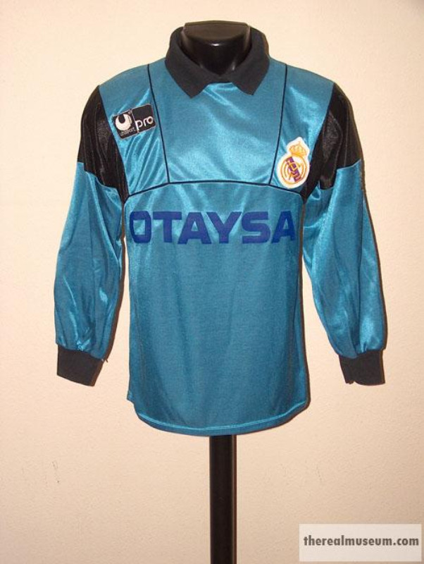Equipación de portero de Real Madrid 91-92