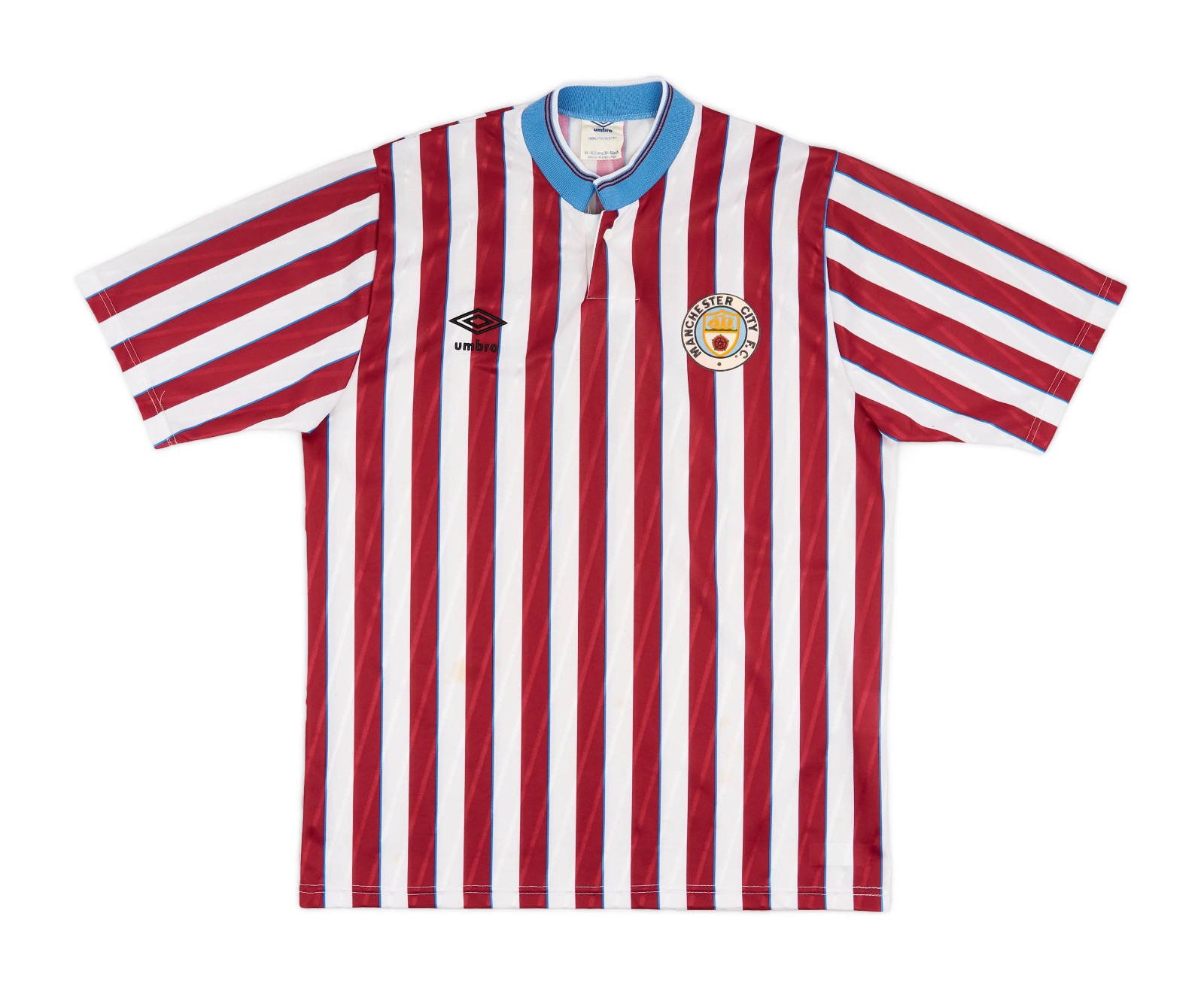 Segunda equipación de Man City 89-90