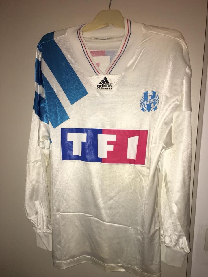 Primera equipación de Olympique de Marsella 92-93