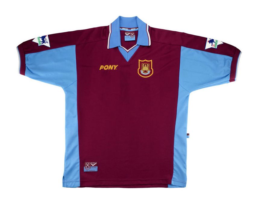 Primera equipación de West Ham United 97-98