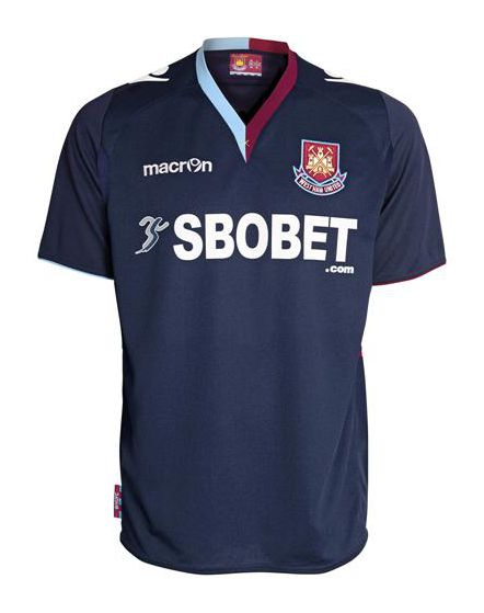 Segunda equipación de West Ham United 12-13