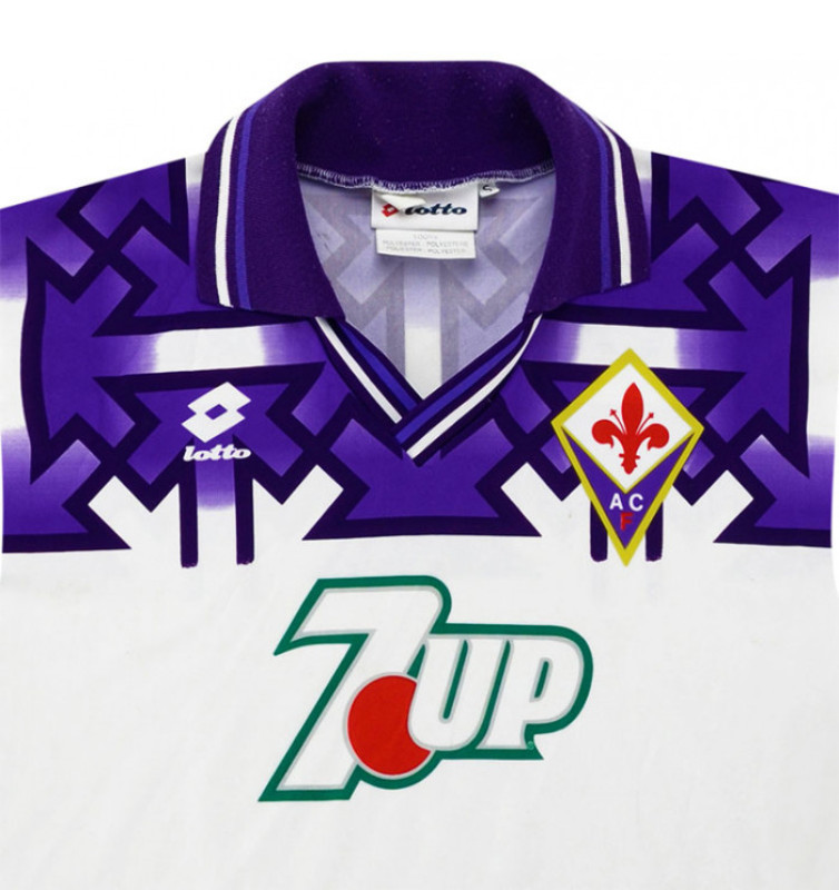 Segunda equipación de Fiorentina 92-93