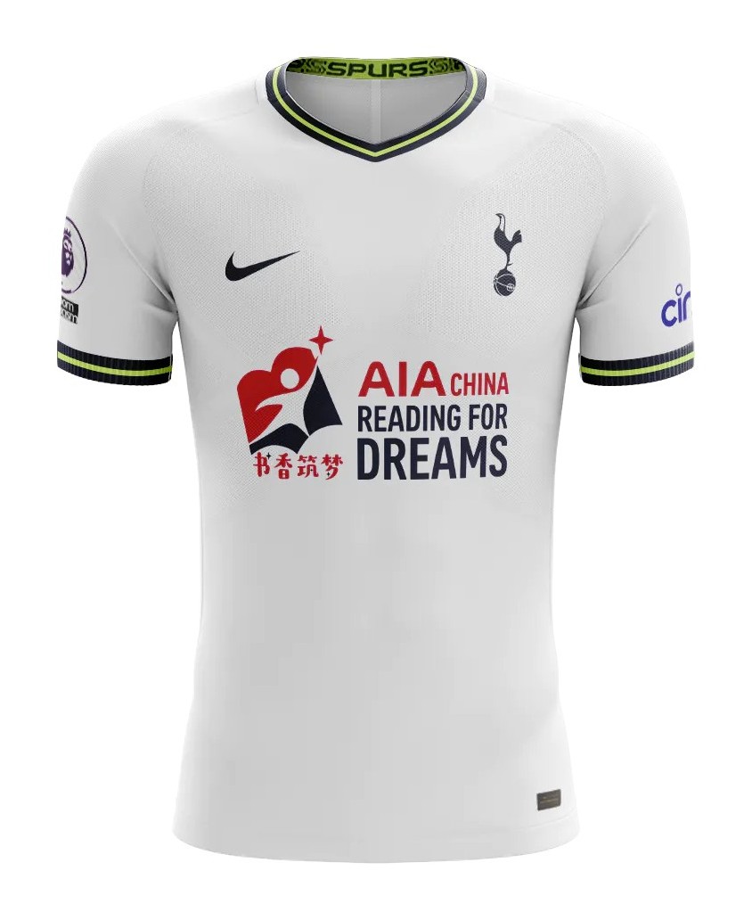 Primera equipación de Tottenham 22-23