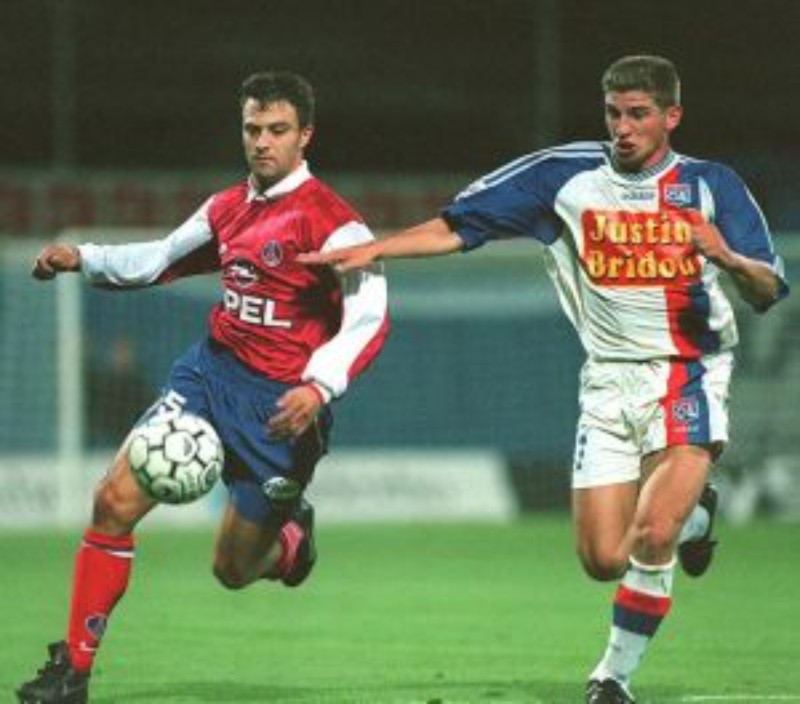 Tercera equipación de Paris Saint-Germain 96-97