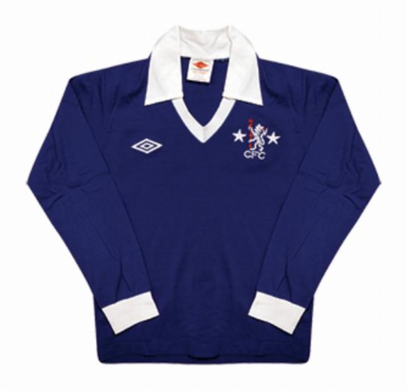 Primera equipación de Chelsea 76-77