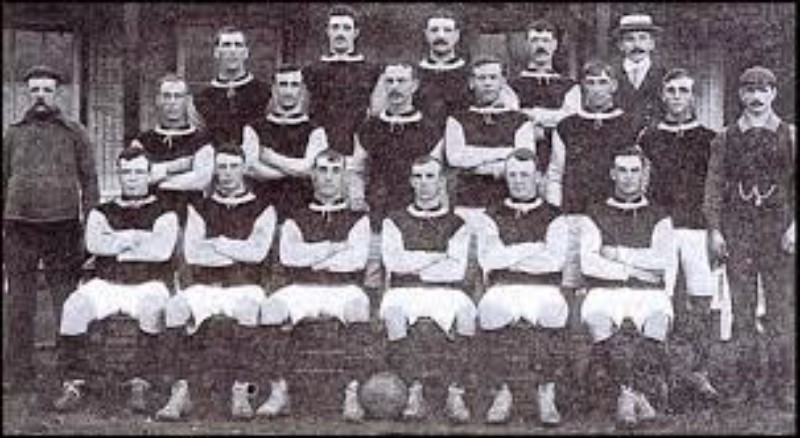 Primera equipación de West Ham United 1904-05
