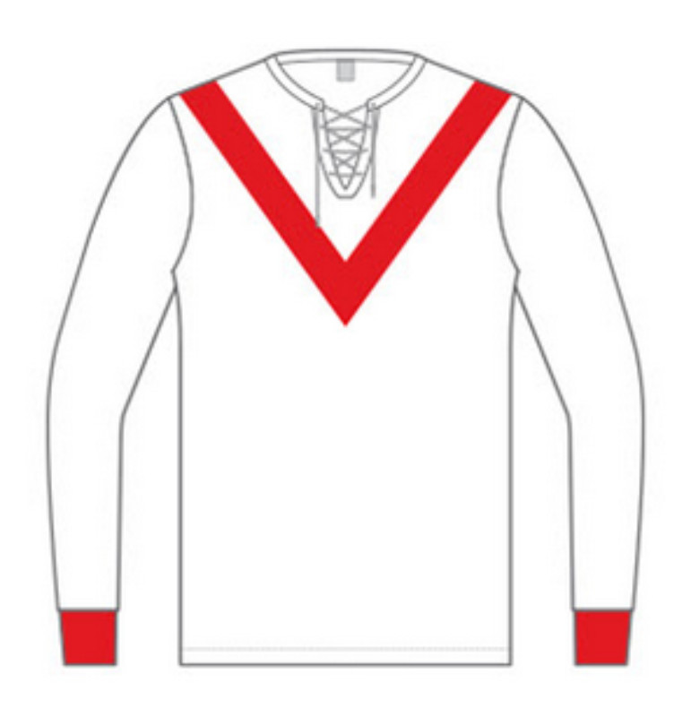 Segunda equipación de Manchester United 1909-10