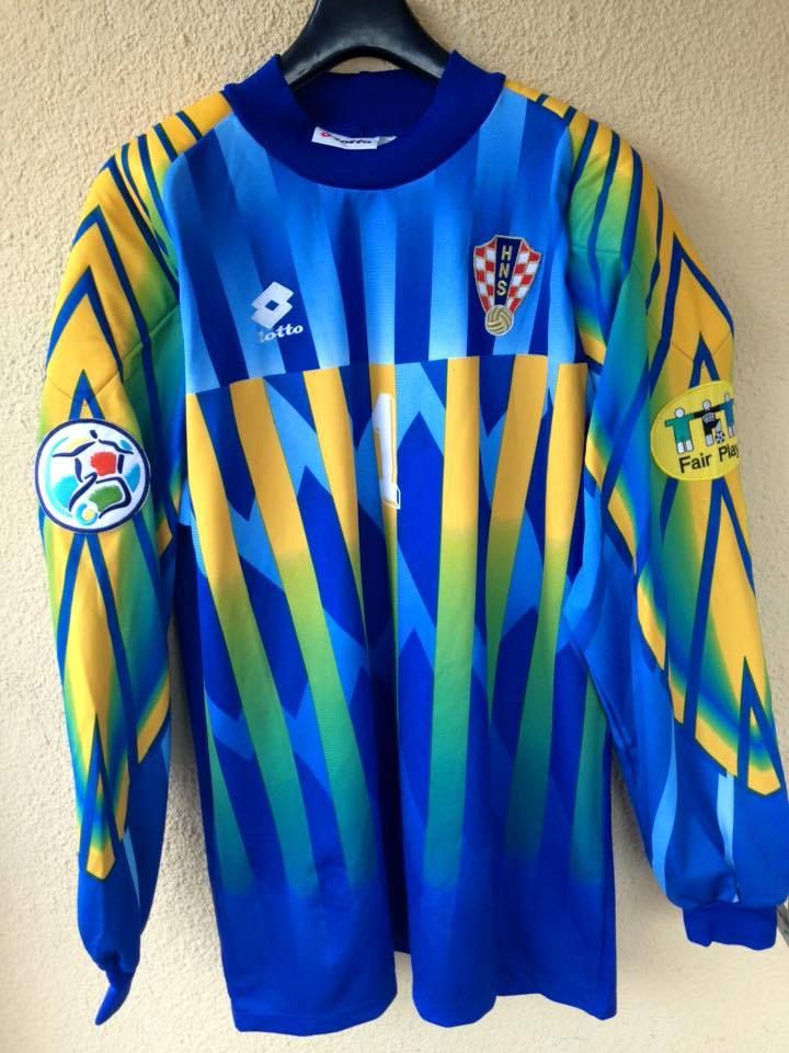 Equipación de portero de Croacia 1996