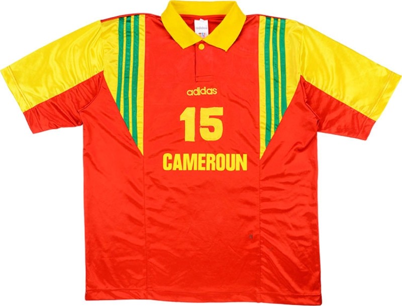 Segunda equipación de Camerún 1996
