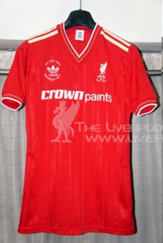 Equipación especial de LiverpoolFC 85-86