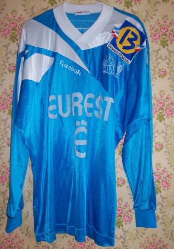 Segunda equipación de Olympique de Marsella 94-95