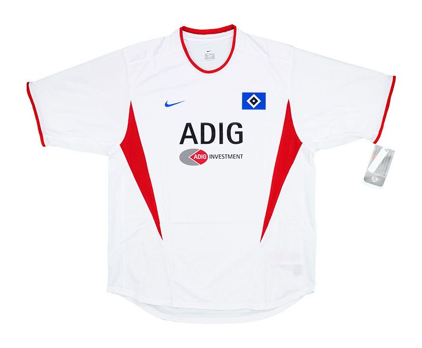 Primera equipación de Hamburgo 03-04