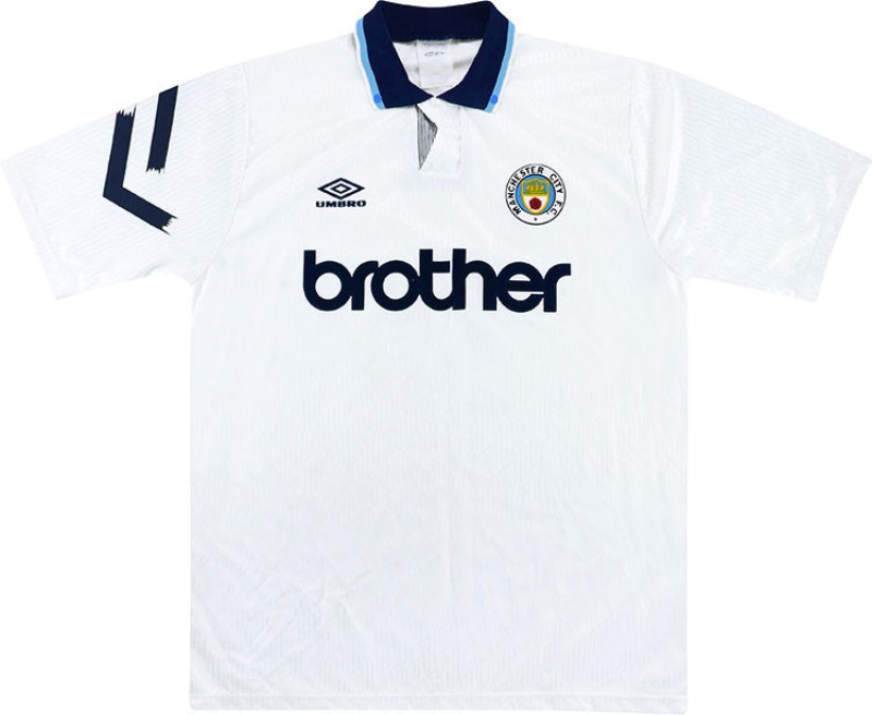 Tercera equipación de Man City 91-92