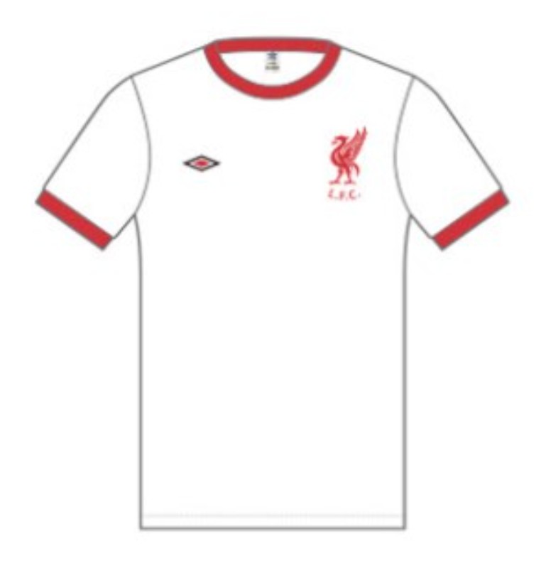Segunda equipación de LiverpoolFC 73-74